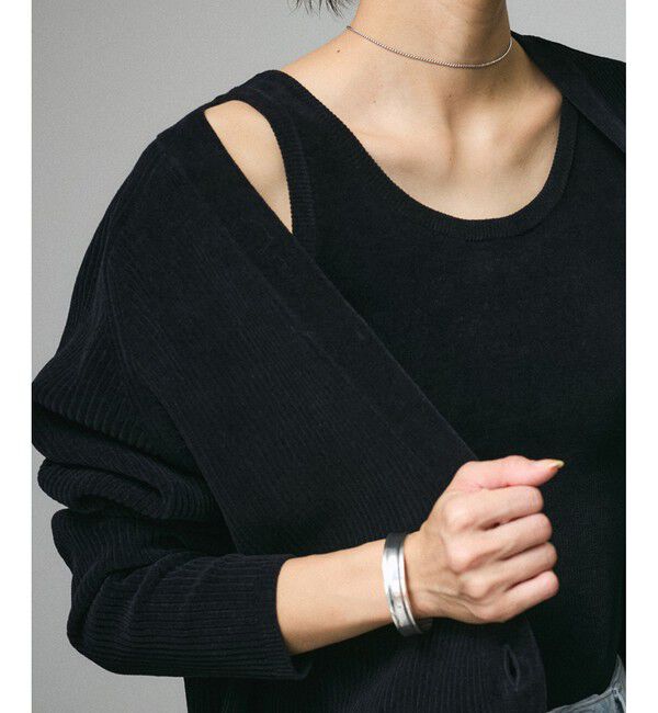 SALON adam et rope'「ブラパッド付タンクトップ-CreamyCotton /クリーミーコットン-」|タンクトップ|