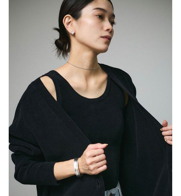 SALON adam et rope'「Vネックカーディガン-CreamyCotton /クリーミーコットン-」|カーディガン|