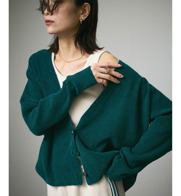 SALON adam et rope'「Vネックカーディガン-CreamyCotton /クリーミーコットン-」|カーディガン|