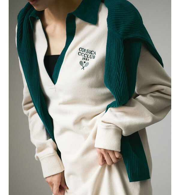 SALON adam et rope'「Vネックカーディガン-CreamyCotton /クリーミーコットン-」|カーディガン|