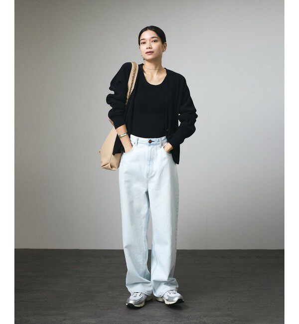 SALON adam et rope'「Vネックカーディガン-CreamyCotton /クリーミーコットン-」|カーディガン|