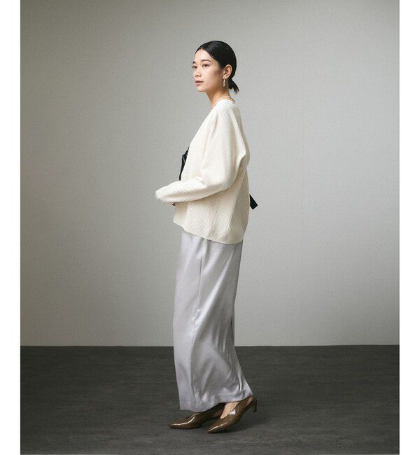 SALON adam et rope'「Vネックカーディガン-CreamyCotton /クリーミーコットン-」|カーディガン|