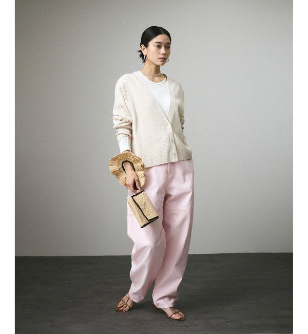 SALON adam et rope'「Vネックカーディガン-CreamyCotton /クリーミーコットン-」|カーディガン|