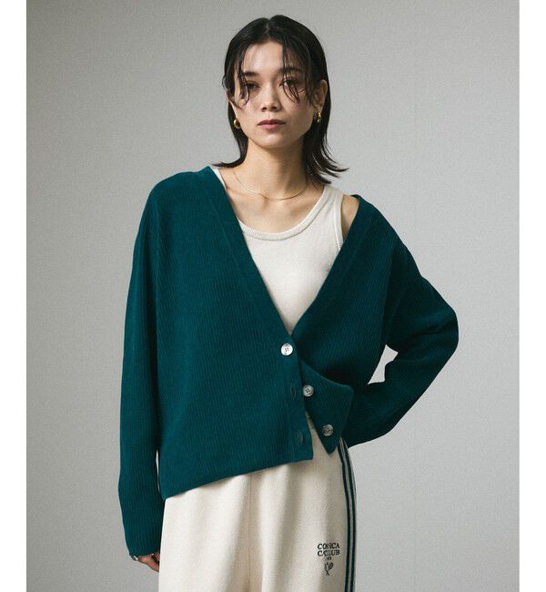 SALON adam et rope'「Vネックカーディガン-CreamyCotton /クリーミーコットン-」|カーディガン|