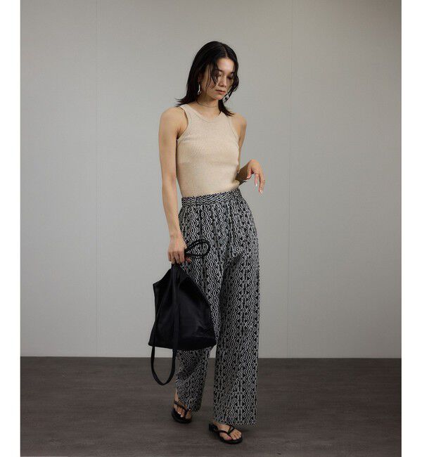 SALON adam et rope'「ハイツイストコットンアメリカンスリーブタンクトップ」|タンクトップ|