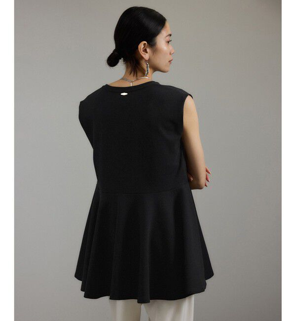 SALON adam et rope'「【WEB限定】ショルダータックペプラムプルオーバー」|Tシャツ・カットソー|