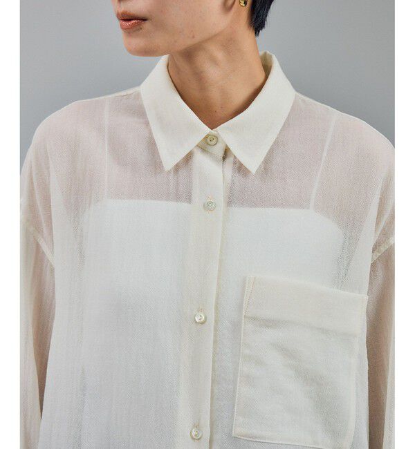 SALON adam et rope'「シアーウールボイルシャツ」|シャツ・ブラウス|