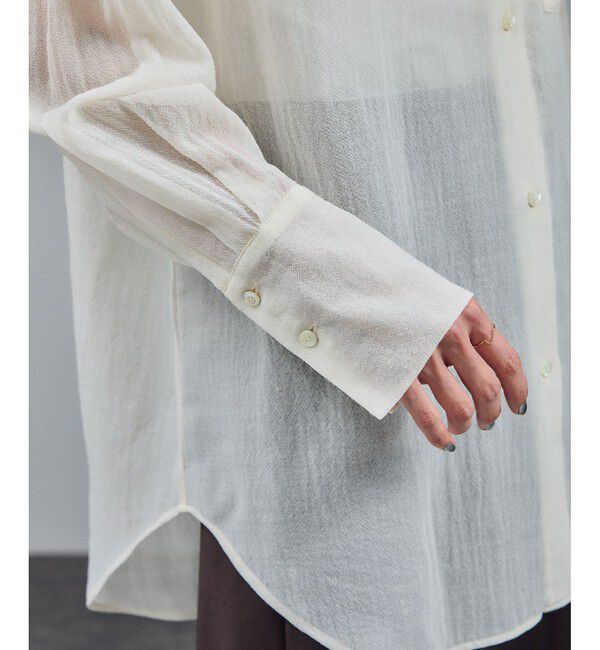 SALON adam et rope'「シアーウールボイルシャツ」|シャツ・ブラウス|