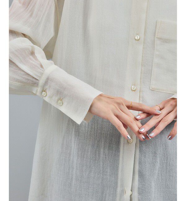 SALON adam et rope'「シアーウールボイルシャツ」|シャツ・ブラウス|