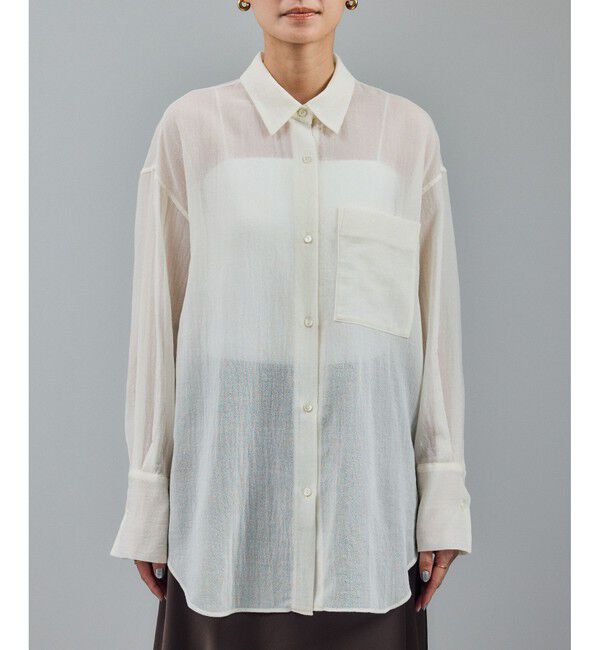 SALON adam et rope'「シアーウールボイルシャツ」|シャツ・ブラウス|