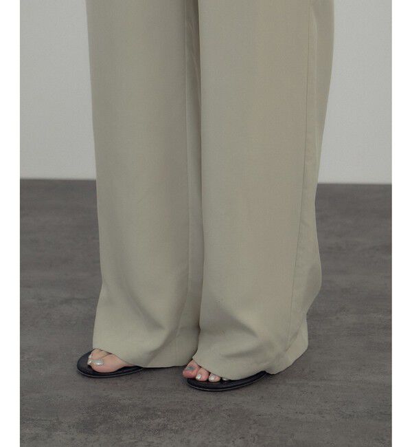 SALON adam et rope'「[26SS]GENTLE SILK パンツ / セットアップ対応・洗える」|チノ|