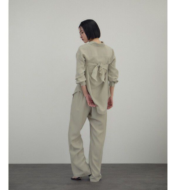 SALON adam et rope'「[26SS]GENTLE SILK パンツ / セットアップ対応・洗える」|チノ|