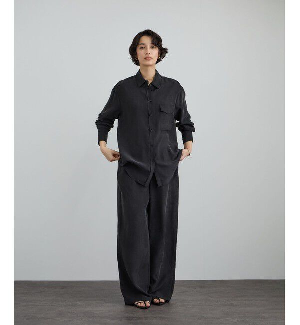 SALON adam et rope'「[26SS]GENTLE SILK パンツ / セットアップ対応・洗える」|チノ|