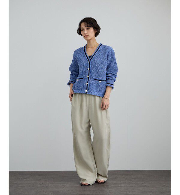 SALON adam et rope'「[26SS]GENTLE SILK パンツ / セットアップ対応・洗える」|チノ|