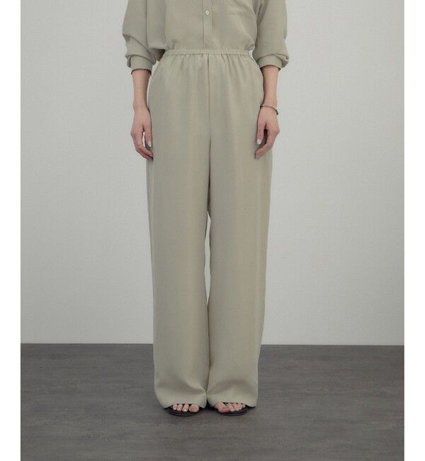 SALON adam et rope'「[26SS]GENTLE SILK パンツ / セットアップ対応・洗える」|チノ|