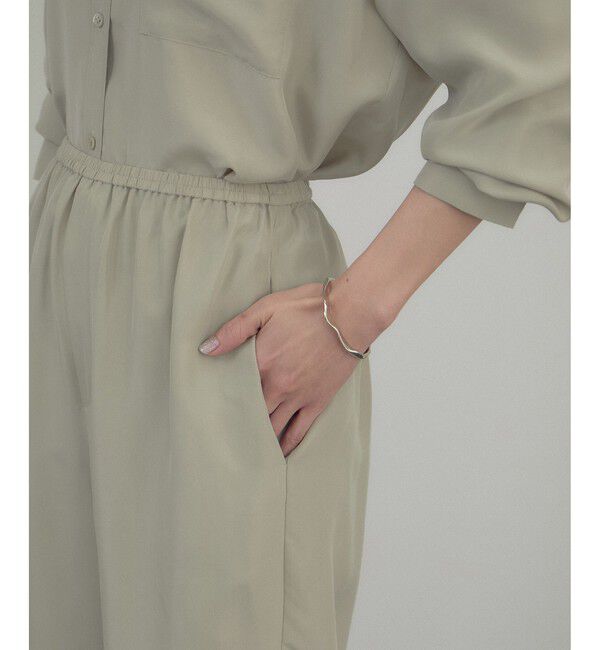 SALON adam et rope'「[26SS]GENTLE SILK パンツ / セットアップ対応・洗える」|チノ|