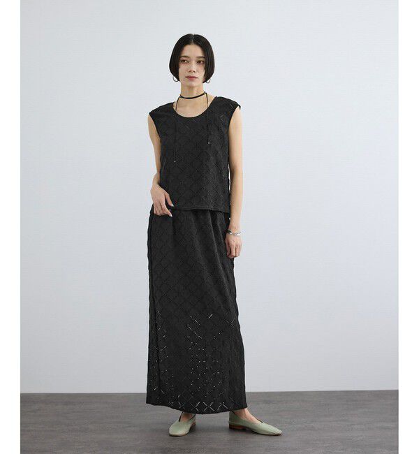 SALON adam et rope'「Cafissiダイヤパターンスカート / セットアップ対応」|スカート|