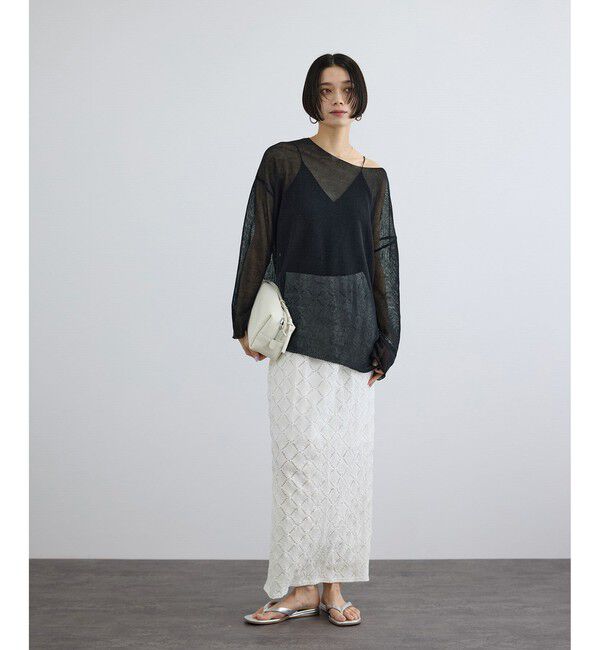 SALON adam et rope'「Cafissiダイヤパターンスカート / セットアップ対応」|スカート|