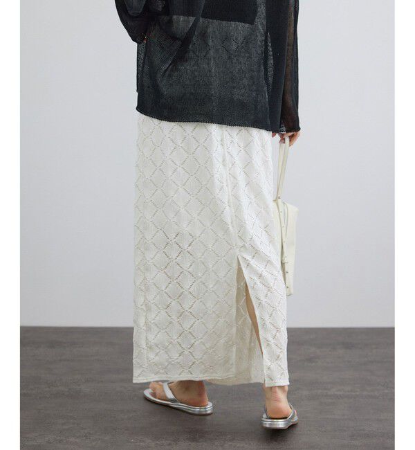SALON adam et rope'「Cafissiダイヤパターンスカート / セットアップ対応」|スカート|