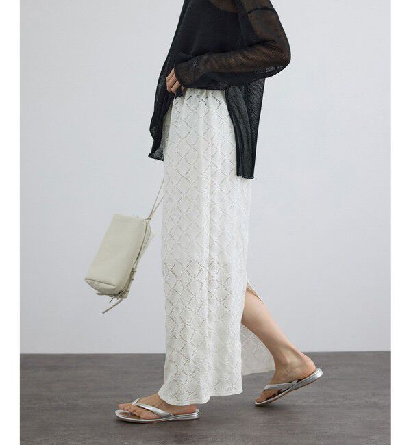 SALON adam et rope'「Cafissiダイヤパターンスカート / セットアップ対応」|スカート|