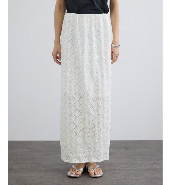 SALON adam et rope'「Cafissiダイヤパターンスカート / セットアップ対応」|スカート|