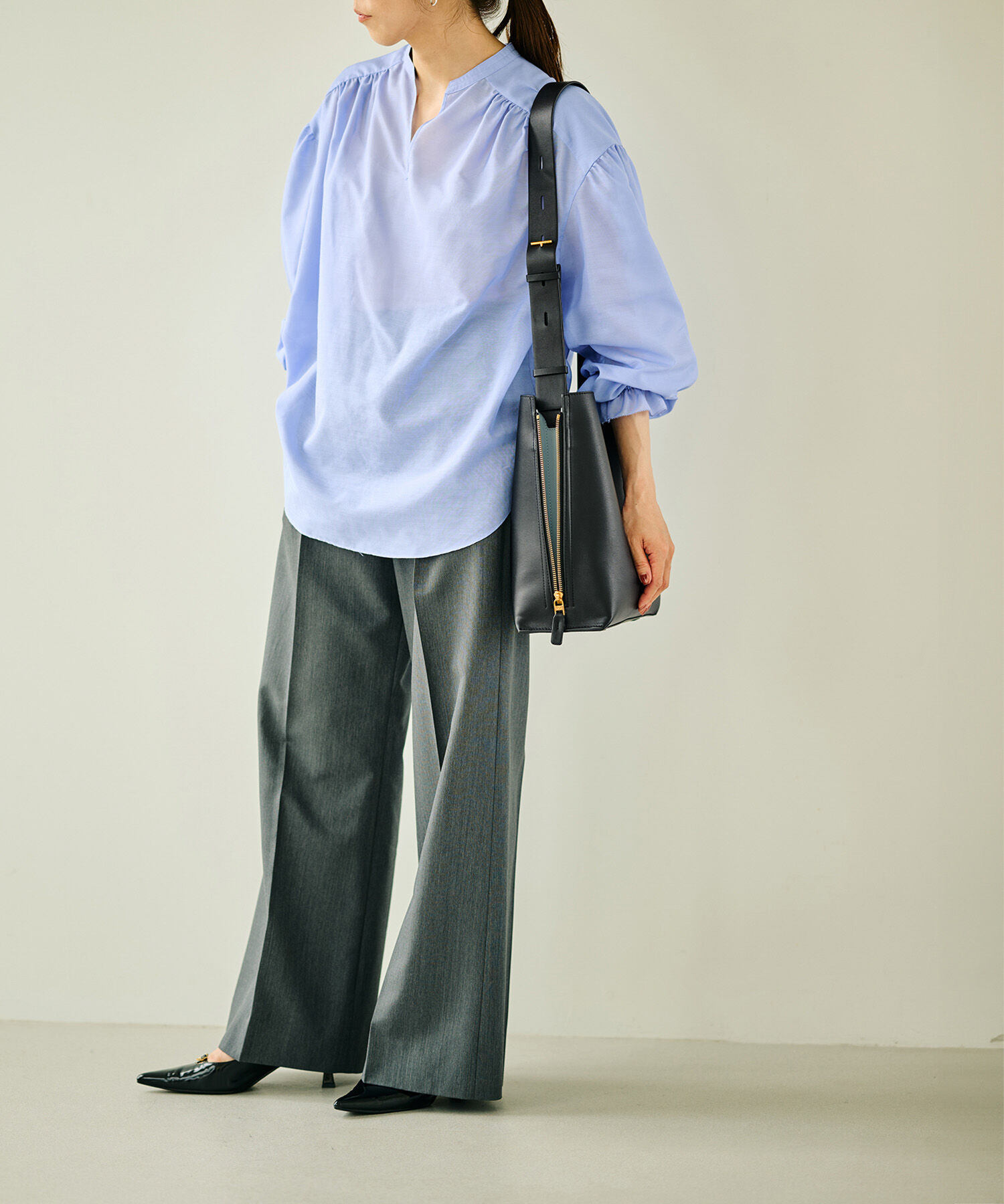 E'POR「【E'POR】Y BAG Shoulder Medium（サイドジップショルダーバッグ）【WEB限定/一部店舗限定】【メディア掲載」|ショルダー・メッセンジャー|