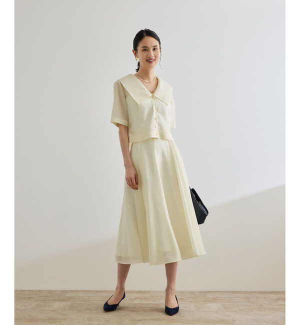 ROPE「シャイニーシアースカート/洗える【セットアップ対応】」|スカート|