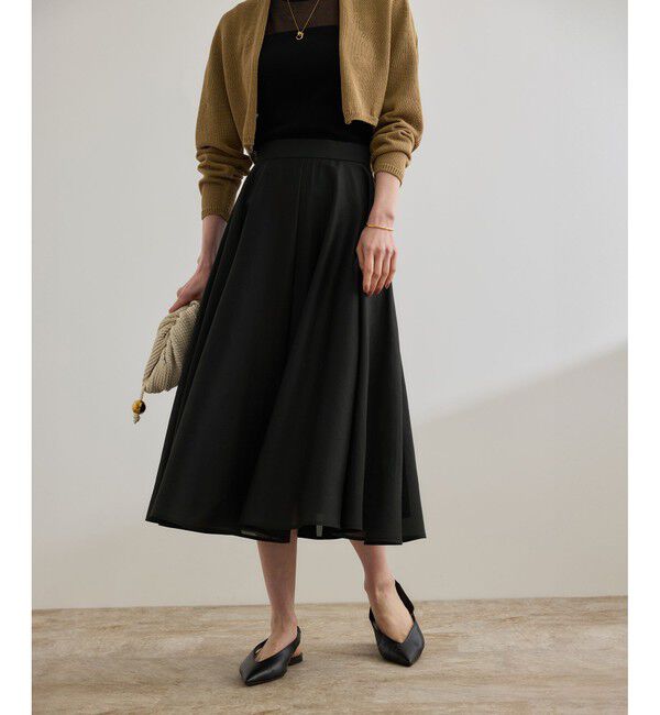 ROPE「シャイニーシアースカート/洗える【セットアップ対応】」|スカート|