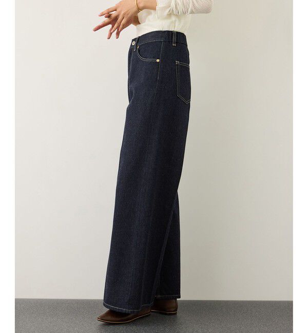 ROPE「イージーワイドデニムパンツ(岡山デニム)/セットアップ対応・イージーケア」|デニム|