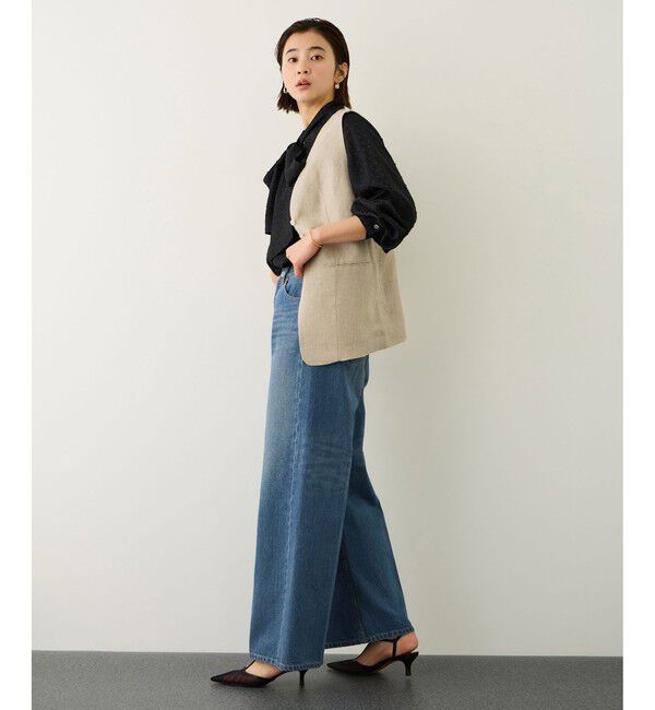 ROPE「イージーワイドデニムパンツ(岡山デニム)/セットアップ対応・イージーケア」|デニム|