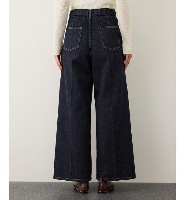 ROPE「イージーワイドデニムパンツ(岡山デニム)/セットアップ対応・イージーケア」|デニム|
