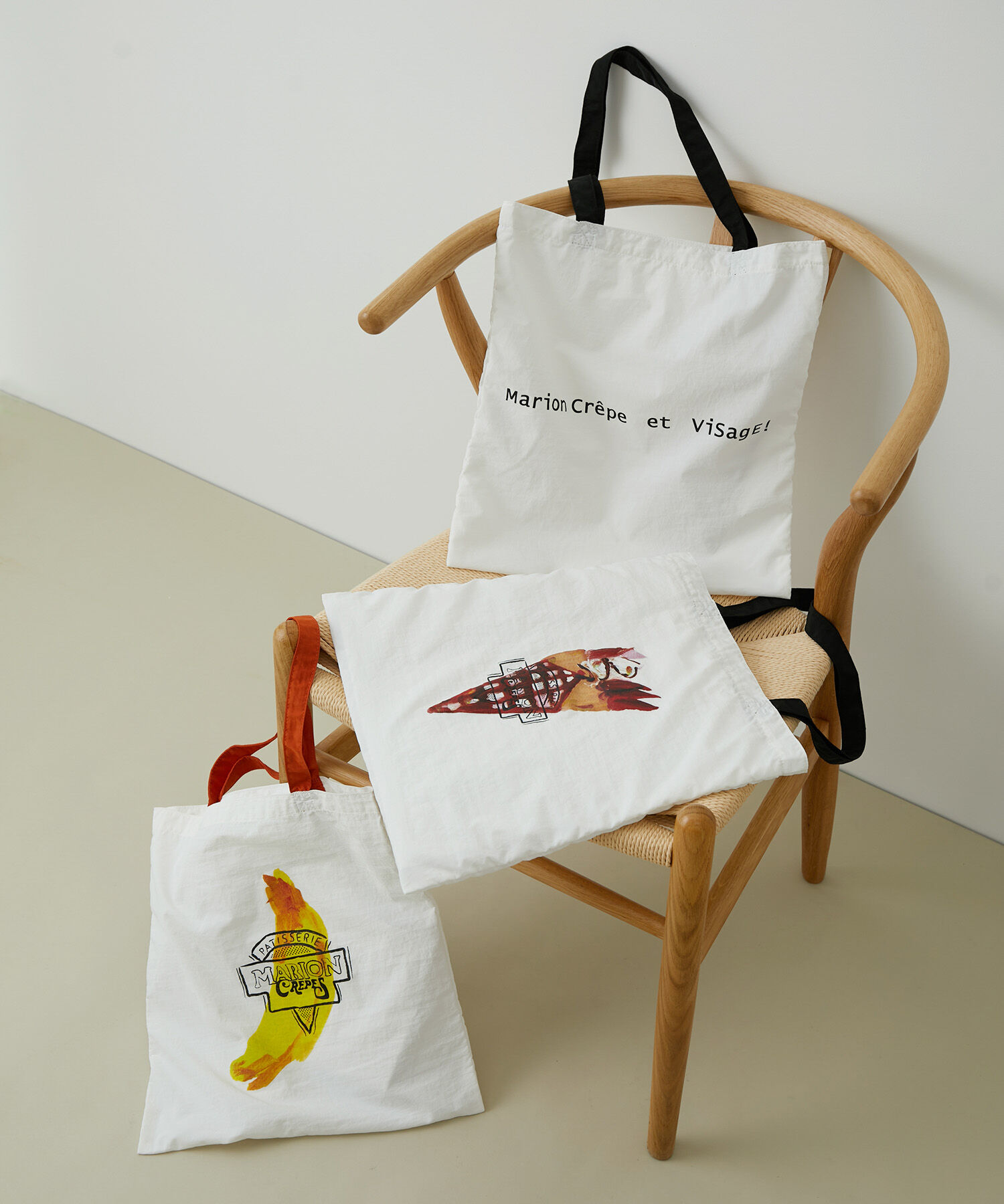 VIS「【ViSage】【MARION CREPESコラボ】モチーフエコトートバッグ」|トートバッグ|
