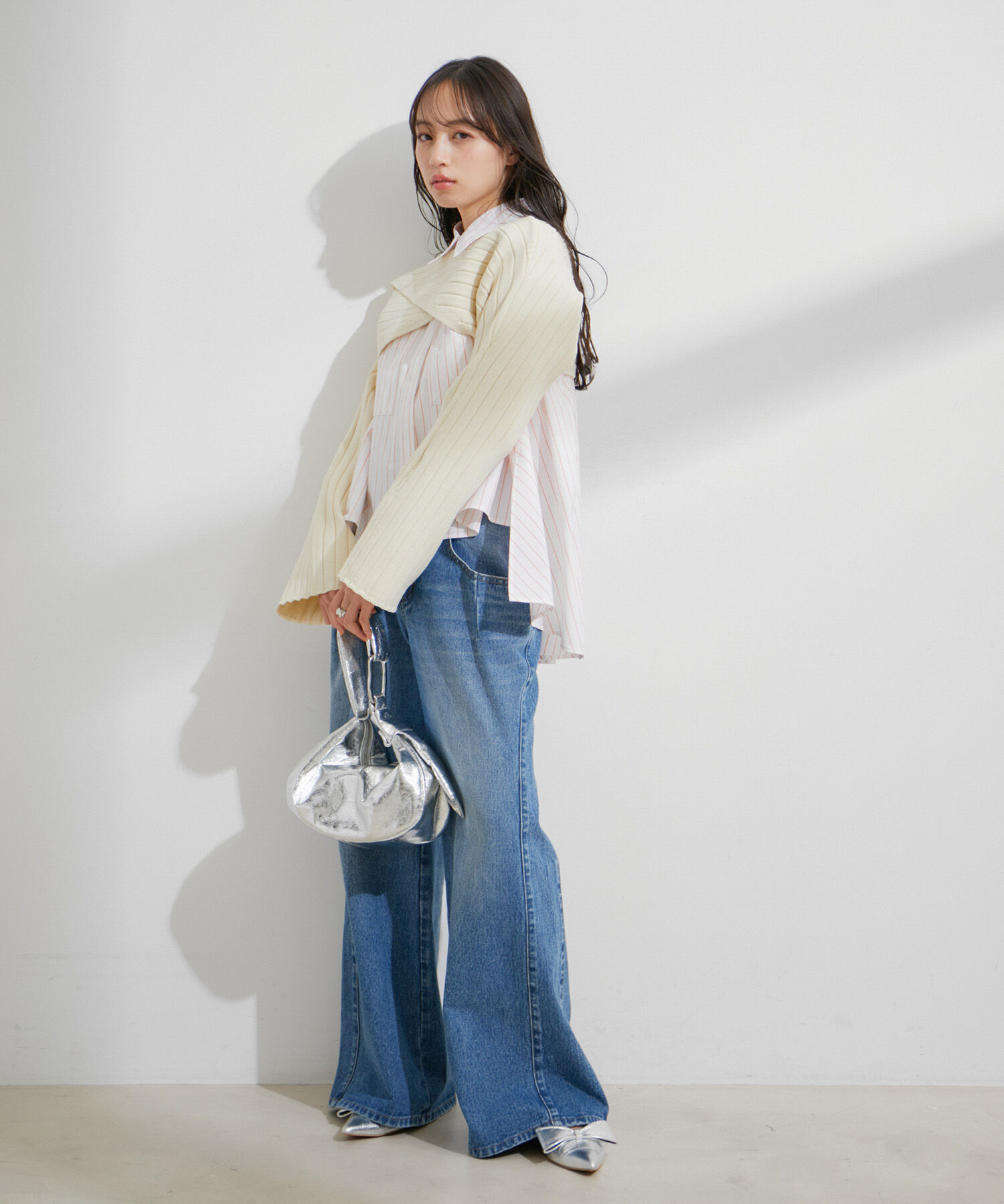 VIS「【STAYC/SIEUN着用】レイヤードニットプルオーバー」|ニット・セーター|