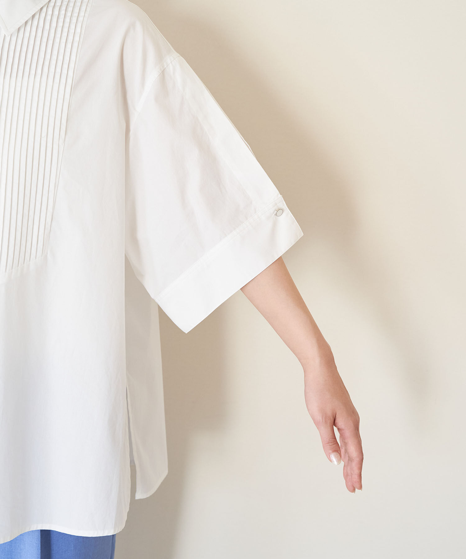 VIS「【洗える】オーバーサイズピンタックシャツ」|シャツ・ブラウス|