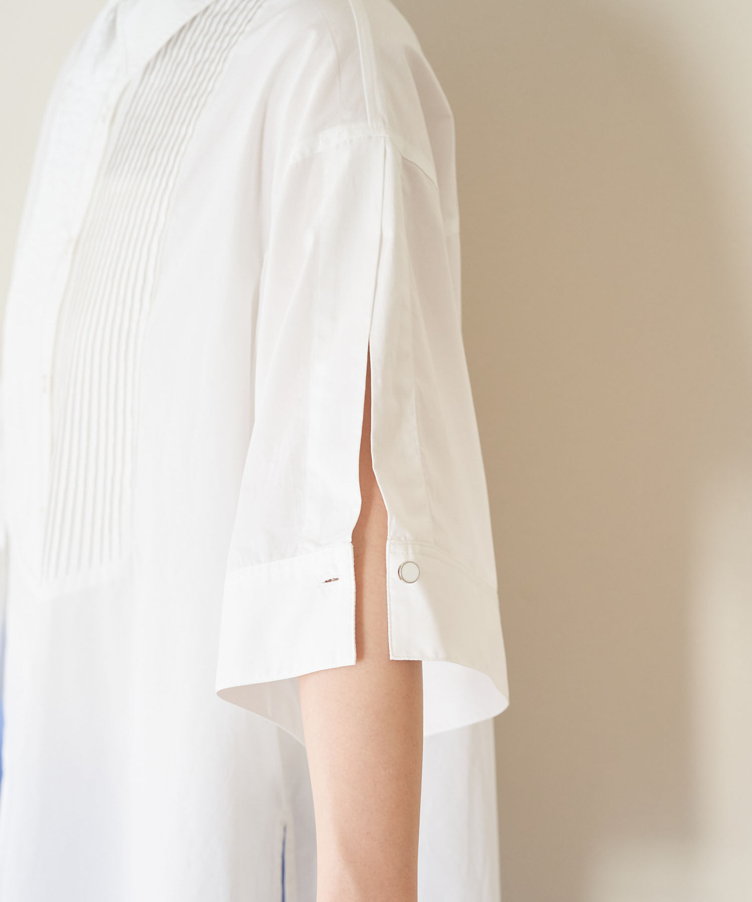 VIS「【洗える】オーバーサイズピンタックシャツ」|シャツ・ブラウス|