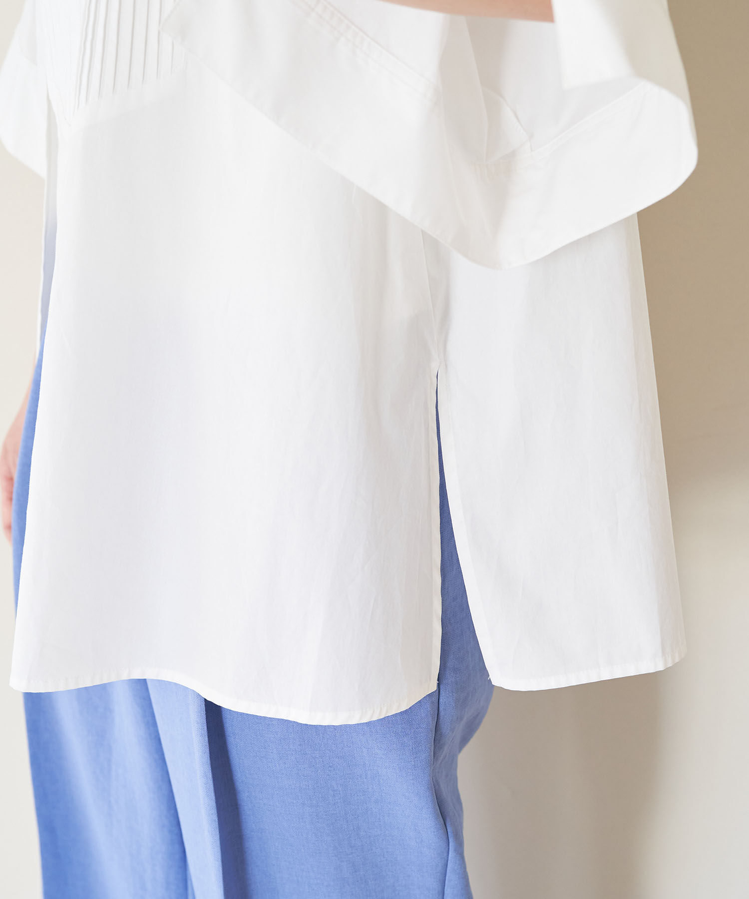 VIS「【洗える】オーバーサイズピンタックシャツ」|シャツ・ブラウス|