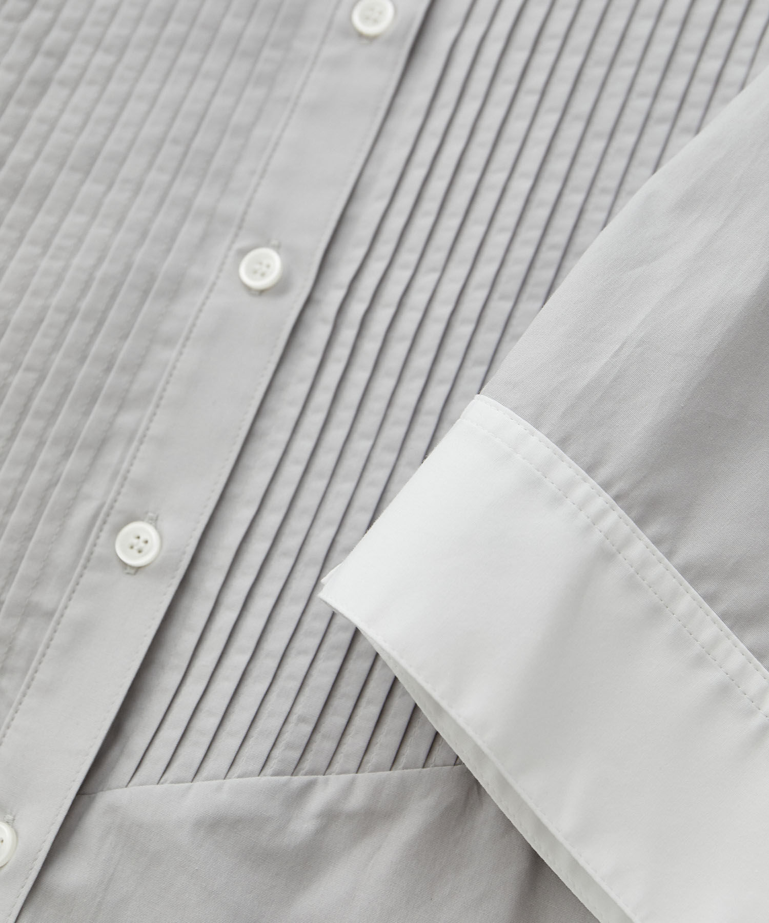 VIS「【洗える】オーバーサイズピンタックシャツ」|シャツ・ブラウス|