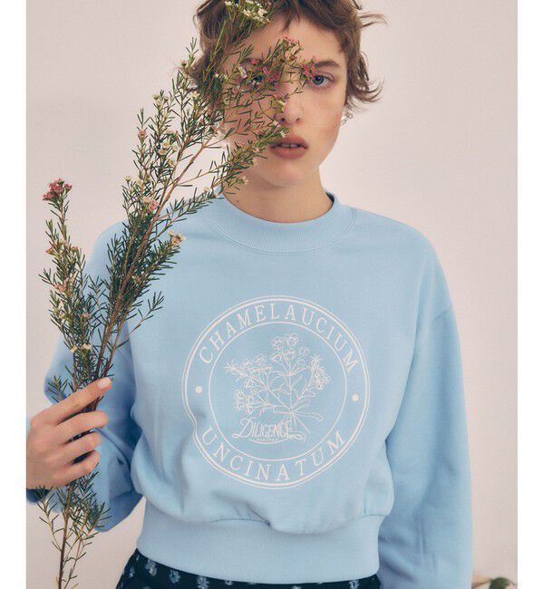 VIS「【DILIGENCE PARLOUR】VIS別注モデルフラワーロゴスウェット【セットアップ対応】」|スウェット・ジャージ|ブルーサブ