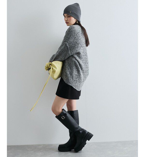 VIS「ミックスカラー深Vネックニット」|ニット・セーター|