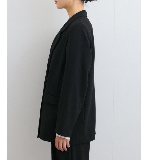 VIS「【美easy】リネンライクリラックスジャケット【接触冷感/洗える】【セットアップ対応】」|テーラードジャケット|