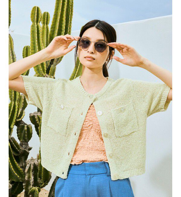 VIS「ブークレコンパクトカーディガン」|カーディガン|