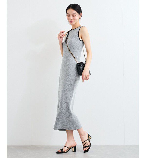 VIS「配色ニットタンクワンピース」|ワンピース|