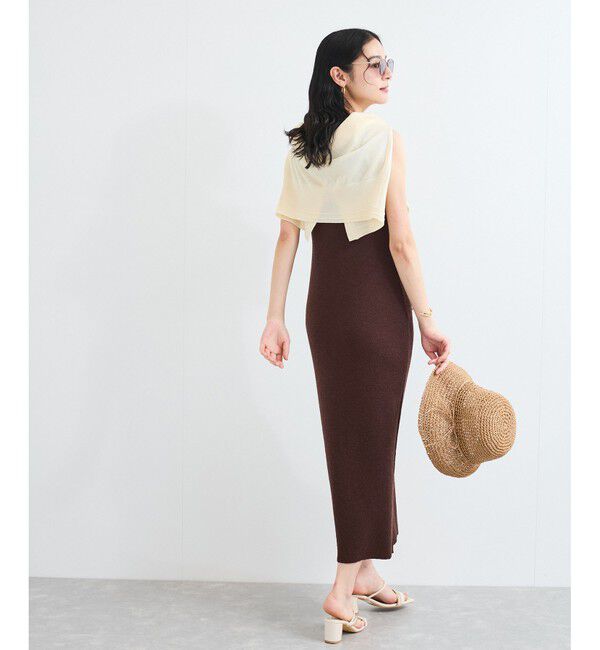 VIS「配色ニットタンクワンピース」|ワンピース|