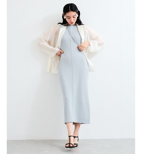 VIS「配色ニットタンクワンピース」|ワンピース|