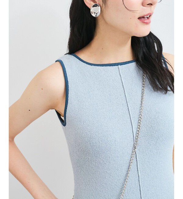 VIS「配色ニットタンクワンピース」|ワンピース|