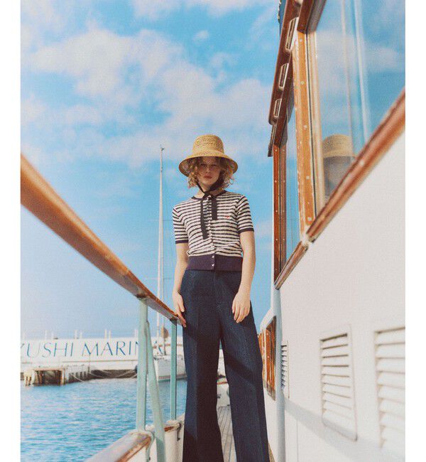 VIS「【POLO BCS】VIS別注ハーフスリーブミニケーブルカーディガン」|カーディガン|