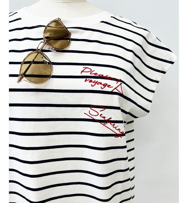 VIS「フレンチスリーブロゴアソートTシャツ」|Tシャツ・カットソー|