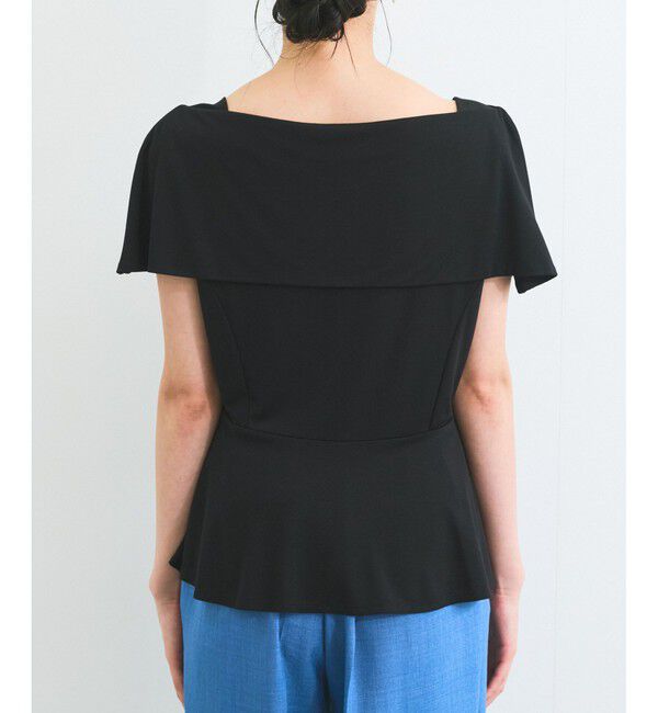 VIS「【WEB限定】ビッグカラーペプラムカットソー」|Tシャツ・カットソー|