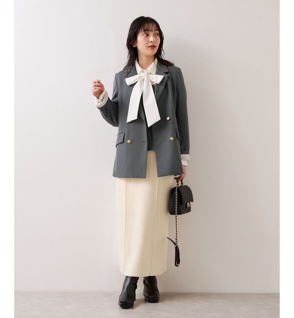 VIS「【美easy】コンフォートボウタイドッキングシャツ/イージーケア・2WAY」|シャツ・ブラウス|