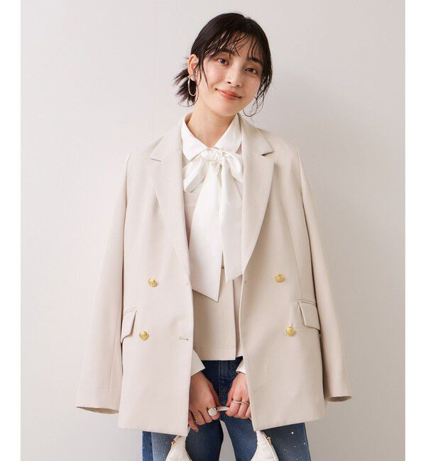 VIS「【美easy】コンフォートボウタイドッキングシャツ/イージーケア・2WAY」|シャツ・ブラウス|